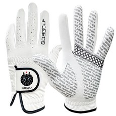 808GOLF 防滑高爾夫左手手套, White, 2入