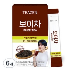 티젠 보이차 워터믹스, 1.8g, 10개입, 6개
