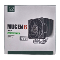 SCYTHE 鐮刀 無限6 MUGEN 6 CPU散熱器，單塔式，六熱管，120mm PWM風扇，支援Intel LGA 1700/AMD Socket AM5, SCMG-6000, 1個