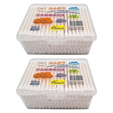D&T紙軸棉花棒200支x2入組,環保材質,棉球不易脫落,不含螢光劑,用途廣泛,經濟實惠, 200支, 2盒