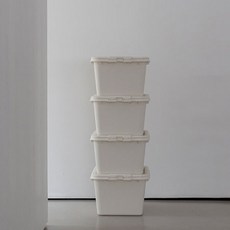 리빙숲 온도 리빙박스, 클레이화이트, 72L, 4개 클레이화이트, 4개
