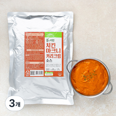 풀무원 풀스키친 치킨마크니커리 크림소스, 1kg, 3개