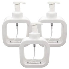 Core Trade 透明方形大容量分配器 氣泡型 500ml, 3個, 白色