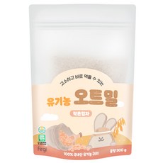 퍼기 유아용 유기농 오트밀 이유식 작은입자, 300g, 1개