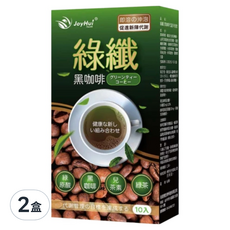 JoyHui 佳悅 綠纖黑咖啡代謝沖泡飲, 10包, 2.5g, 2盒