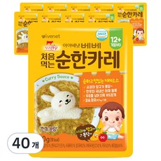 아이배냇 베베 처음먹는 순한 즉석 카레, 순한맛, 50g, 40개 - 아이배냇카레