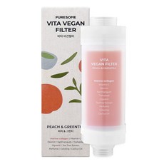 BODYLUV PureSome Vita Vegan 濾芯 蜜桃&綠茶 植萃潤膚 彈力膠原, 水蜜桃綠茶, 1個
