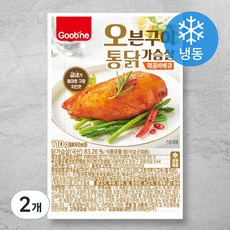 굽네 오븐구이 통닭가슴살 매콤바베큐 (냉동), 110g, 2개