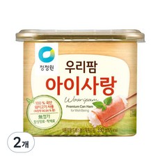 청정원 우리팜 아이사랑 햄통조림, 330g, 2개