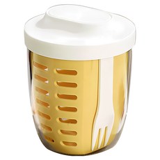 Any One Pick身材管理沙拉水果便當杯, 黃色, 1個