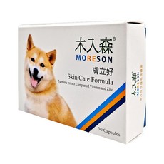 MORESON 木入森 膚立好保健膠囊, 適用皮膚問題 穩定膚況 緩解體味 獸醫推薦, 30顆, 1盒