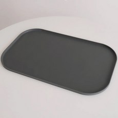 Obrus 寵物防漏餐墊，矽膠材質，長44x寬27 cm，奶昔白/錫器灰, 1個