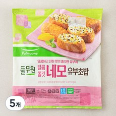 풀무원 달콤쫄깃 네모 유부초밥, 330g, 5개