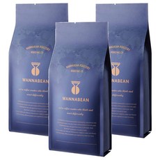 WANNABEAN ROASTERY Signature Blending城市烘焙綜合咖啡豆, 無研磨咖啡豆, 1kg, 3包