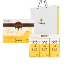 꿀타민 제주벌꿀 스틱 선물 6호 10p + 쇼핑백, 120g, 3개