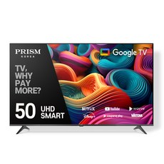 프리즘코리아 4K UHD 바이런 구글OS 베젤리스 스마트 TV, 127cm(50인치), HP50G3, 스탠드형, 고객직접설치