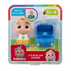 CoComelon 人偶小車車 JJ's Blue Car Cruiser 玩具套裝 (6.5 x 4.4 x 3.1 cm), 1個