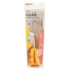 pigeon 貝親 海綿奶瓶刷, 1包, sponge type yellow