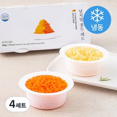 바다몰 날치알 골드 45g x 2개 + 레드 45g x 2개 세트 (냉동), 180g, 4세트