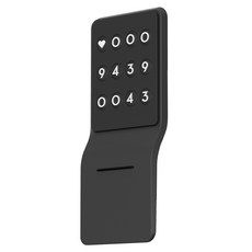 훠링 안심번호 자동차 틈새 주차번호판, 블랙, 1개 1개, 블랙