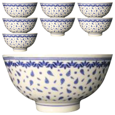 TATUNG 大同磁器 飯碗藍鳳鱗 8件套, ZN89-A925, 8個