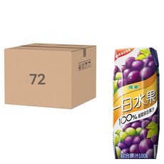 波蜜 一日水果 100% 葡萄綜合果汁, 250ml, 72瓶