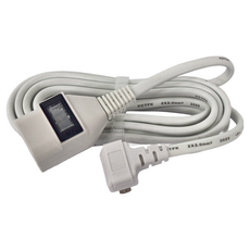 Mayka 明家 1插1開關中繼線, AC 125V 15A MAX 1650W, 型號PS-117, 3m, MIG-PS-11715A, 1個