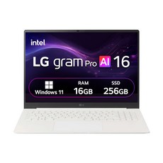 LG전자 2026 그램 Pro AI 16 코어Ultra5 방문설치, 에센스화이트, 16Z90U-GS5CK, 256GB, 16GB, WIN11 Home
