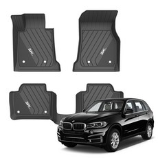 3W 에코라이너 TPE 카매트, 블랙, BMW X5 (F15) 2013.11~ 2018.05