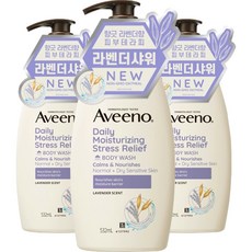 아비노 데일리 모이스춰라이징 스트레스 릴리프 바디워시, 532ml, 3개