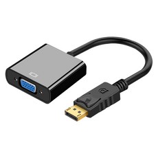 Neon 台灣霓虹 DP轉VGA轉接器 支援解析度高達1080P 鍍金工藝 免驅動 即插即用, 1個, 15cm