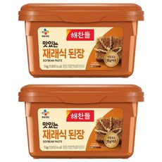 해찬들 맛있는 재래식 된장, 1kg, 2개 1kg, 2개
