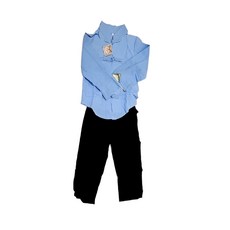Kori Deer 可莉鹿 兒童萬聖節變裝派對造型服裝民國風學生裝 男款藍色 萬聖節服裝, 1入, 藍色