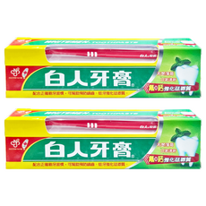 T.KI 白人 牙膏+牙刷 Set, 獨特雙氟+雙鈣 堅固牙齒、保護牙齦 強化琺瑯質,幫助預防蛀牙, 2組
