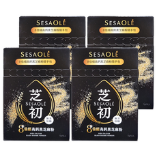 SESAOLE 芝初 高鈣黑芝麻粉 隨手包, 84g, 4盒
