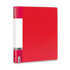 Data Line pp 強力夾/雙上 A4紅色文件夾,辦公文件收納整理,資料夾, 1入