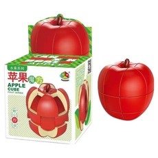 泛新 水果魔方 (蘋果), 益智玩具, 360度旋轉, 訓練手眼協調, 安全無毒材質, 1入