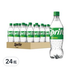 Sprite 雪碧 清爽檸檬風味, 透明氣泡 瞬間解渴 600ml, 24瓶