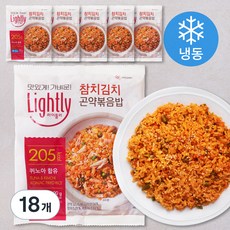 대상 라이틀리 참치 김치 곤약 볶음밥 (냉동), 18개, 200g