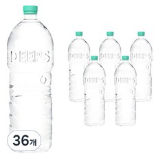 Deeps 에코그린 무라벨 먹는해양심층수, 2L, 36개