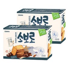 크라운 소복소복 소보로 과자, 240g, 2개