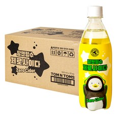 탐앤펭수 제로사이다 20p, 500ml, 20개