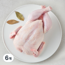 무항생제 인증 1등급 닭백숙용 (냉장), 1050g, 6개