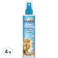 스너글 포근한 섬유탈취제 허거블 코튼 본품, 150ml, 4개