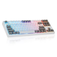 콕스 엔데버 텐키리스 RGB PBT 방수 무접점 키보드 35g, 화이트