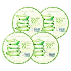 NATURE REPUBLIC 92% 蘆薈保濕凝膠 300ml, 4罐