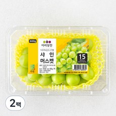 아리당찬 당도선별 샤인머스캣, 600g, 2팩