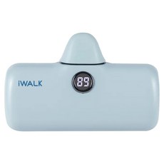 Iwalk Battery Pro 閃充口袋行動電源, 4800mAh, 18W 急速快充, 數位顯示, DBL5000PL, 寶寶藍