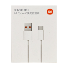 Xiaomi 小米 6A Type-C 快充數據線 USB-A to Type-C, 1m長度 白色, 1m, 1個
