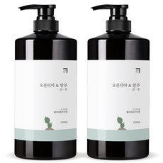 살림백서 오푼티아&밤부 샴푸 베이비파우더향, 1000ml, 2개